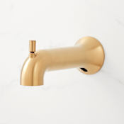 Signature Hardware Lentz 6-7/8" Tub Spout Brushed Gold