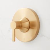 Signature Hardware Lentz Pressure Balanced Valve Trim Only with Lever Handle - Less Rough-In Valve Brushed Gold