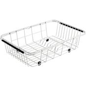 Signature Hardware Workspace Sink Accessory Set - Includes Plastic and Metal Rinse Baskets and Roller Drainboard Mat Metal