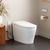Signature Hardware Vela Plus 1.0 GPF One Piece Elongated Toilet - Bidet Seat Included White