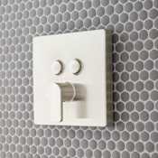 Signature Hardware Two Function Thermostatic Valve Trim Only with Integrated Diverter Brushed Nickel