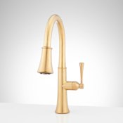 Signature Hardware Perdita 1.8 GPM Pull-Down Kitchen Faucet Brushed Gold