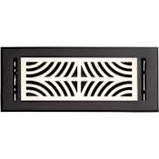 Signature Hardware Deeken 11" x 5-1/4" Floors Black / Polished Nickel