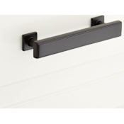 Signature Hardware Dallin 4 Inch Center to Center Bar Cabinet Pull Matte Black