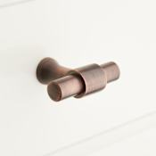 Signature Hardware Strasbourg 1-3/4 Inch Diameter Bar Cabinet Knob Antique Copper