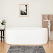 Signature Hardware Conroy 67" Acrylic Soaking Tub White
