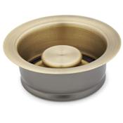 Signature Hardware Standard Garbage Disposer Flange and Stopper Aged Brass
