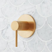 Signature Hardware Lexia Volume Control Trim - Less Valve Brushed Gold