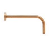 Signature Hardware FundamentALL 12" Wall-Mount Extended Rain Shower Arm and Flange Brushed Gold