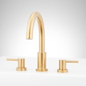 Signature Hardware Lexia Deck Mounted Roman Tub Filler Faucet - Less Valve Brushed Gold