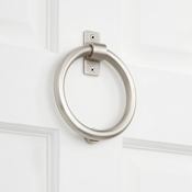 Signature Hardware 5-5/8" X 4-7/8" Brass Door Knocker Satin Nickel