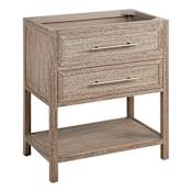 Signature Hardware Robertson 30" Freestanding Mahogany Single Basin Vanity Cabinet - Cabinet Only - Less Vanity Top Brushed White