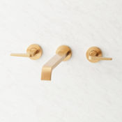 Signature Hardware Drea Wall Mounted Tub Filler - Less Valve Brushed Gold