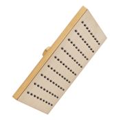 Signature Hardware FundamentALL 8" Square Single-Function 1.8 GPM Shower Head Brushed Gold