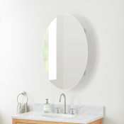 Signature Hardware Montrese 24" x 36" Single Door Medicine Cabinet with Adjustable Shelves Aluminum