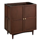 Signature Hardware Delavan 30" Freestanding Mahogany Single Basin Vanity Cabinet - Cabinet Only - Less Vanity Top Cold Brew