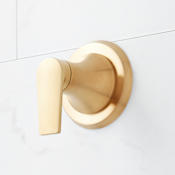 Signature Hardware Berwyn Single Handle 3 Function Diverter Valve Trim - 3/4" Rough In Valve Included Brushed Gold