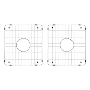 Signature Hardware Rowena 14-1/4" L x 15-1/4" W Stainless Steel Basin Racks Stainless Steel
