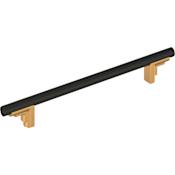 Signature Hardware Anberlin 7-9/16 Inch Center to Center Bar Cabinet Pull Brushed Gold