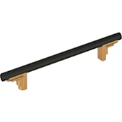 Signature Hardware Anberlin 6-5/16 Inch Center to Center Bar Cabinet Pull Brushed Gold