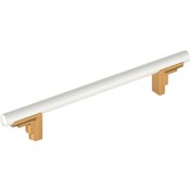 Signature Hardware Anberlin 6-5/16 Inch Center to Center Bar Cabinet Pull Brushed Gold