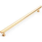 Signature Hardware Gilderoy 10-1/16 Inch Center to Center Bar Cabinet Pull Brushed Gold
