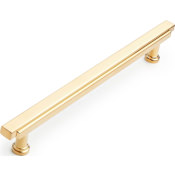Signature Hardware Gilderoy 6-5/16 Inch Center to Center Bar Cabinet Pull Brushed Gold