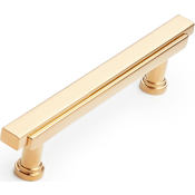 Signature Hardware Gilderoy 5-1/16 Inch Center to Center Bar Cabinet Pull Brushed Gold