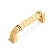 Signature Hardware Inigo 3-3/4 Inch Center to Center Handle Cabinet Pull Brushed Gold