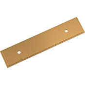 Signature Hardware 3 Inch Center to Center Cabinet Pull Backplate Brushed Gold