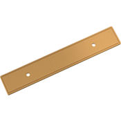 Signature Hardware 3-3/4" Center to Center Contemporary Cabinet Pull Backplate Brushed Gold