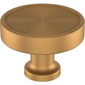 Signature Hardware Orwell 1-3/4 Inch Mushroom Cabinet Knob Brushed Gold