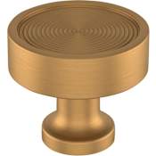 Signature Hardware Orwell 1-1/4 Inch Mushroom Cabinet Knob Brushed Gold