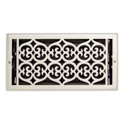 Signature Hardware Old Victorian Steel Oversized Wall Register - 6" x 10" Brushed Nickel