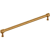 Signature Hardware Lazzara 18 Inch Center to Center Hammered Appliance Pull Brushed Gold