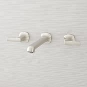 Signature Hardware Sefina Wall Mounted Tub Filler Faucet - Valve Included Brushed Nickel