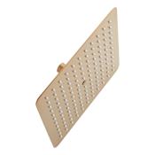 Signature Hardware Contemporary 2.5 GPM Single Function Rain Shower Head Brushed Gold