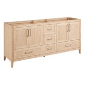 Signature Hardware Arrietty 72" Freestanding Bamboo Double Basin Vanity - Cabinet Only - Less Vanity Top Natural Bamboo