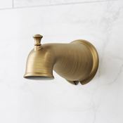 Signature Hardware Marceau 5" Integrated Diverter Tub Spout Aged Brass
