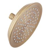 Signature Hardware FundamentALL 7" Traditional Round Single-Function 1.75 GPM Shower Head Aged Brass