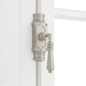 Signature Hardware Romlain 72 Inch Tall Window Cremone Security Bolt Brushed Nickel