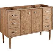 Signature Hardware Wendolyn 48" Freestanding Teak Single Basin Vanity Cabinet - Cabinet Only - Less Vanity Top Washed Teak