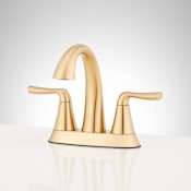 Signature Hardware Provincetown Centerset Bathroom Faucet Brushed Gold