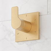 Signature Hardware Hibiscus In-Wall Shower Diverter Trim Brushed Gold