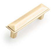 Signature Hardware Bresnick Brass 3-3/4 Inch Center to Center Bar Cabinet Pull Antique Brass