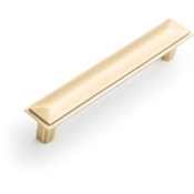 Signature Hardware Bresnick Brass 5-1/16 Inch Center to Center Bar Cabinet Pull Antique Brass