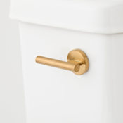 Signature Hardware Modern Side Flush Handle Brushed Gold