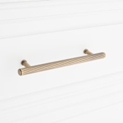 Signature Hardware Brixlee 6 Inch Center to Center Bar Cabinet Pull Antique Brass