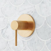Signature Hardware Lexia Volume Control Trim - 3/4" Rough In Valve Included Brushed Gold