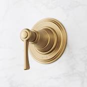 Signature Hardware Marceau In-Wall Volume Conrol Trim with Lever Handle - 1/2" Rough-In Valve Included Aged Brass